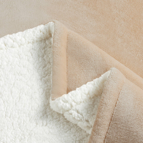 Reversible Sherpa Throw Blanket