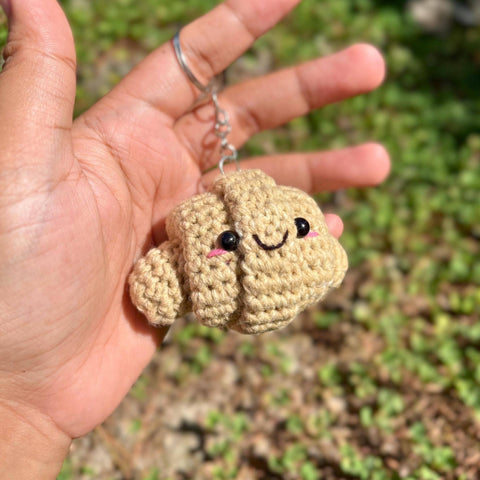 Crochet Croissant Food Charm