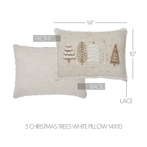 Winter Trees Cream Pillow