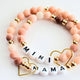 Mama and MINI Pink Bracelet Set