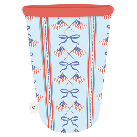 American Flags & Coquette Bows Drink Sleeve