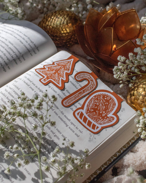Holiday Cookie Magnetic Bookmarks | Set of 3