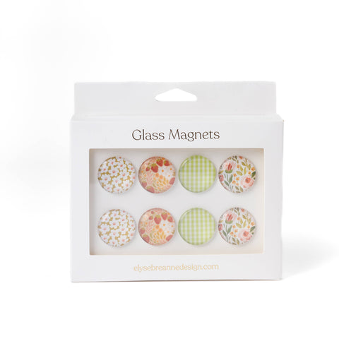 Floral Glass Magnets
