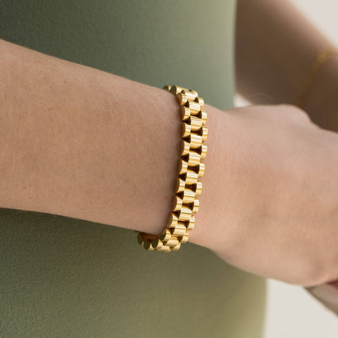 Gold Watch Band Bracelet | Waterproof
