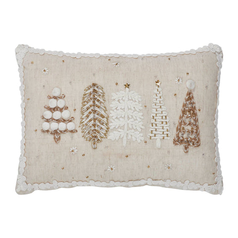 Winter Trees Cream Pillow