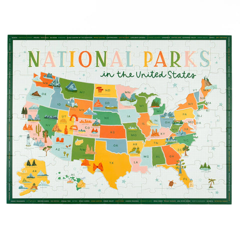 National Parks Puzzle USA