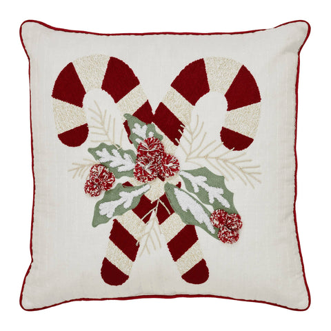 Cozy Candy Cane Pillow