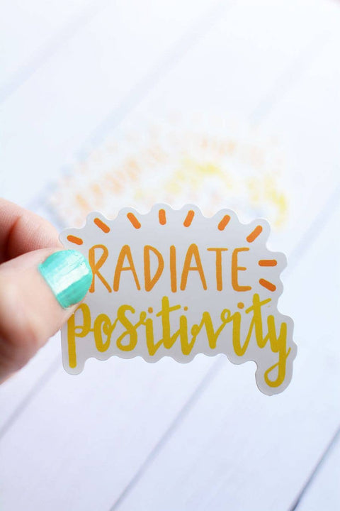 Radiate Positivity Sunburst Sticker