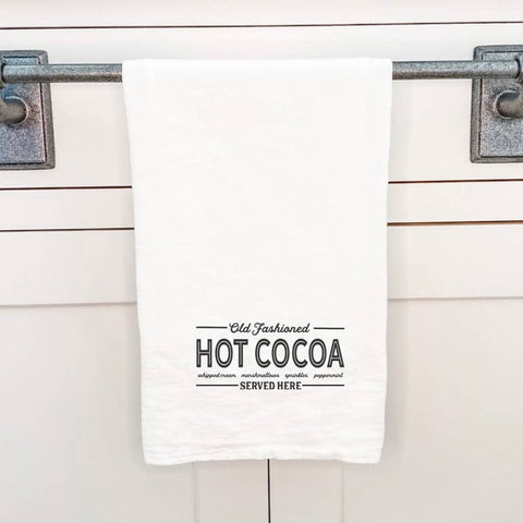 Hot Cocoa Served Here - Fall / Winter Tea Towel