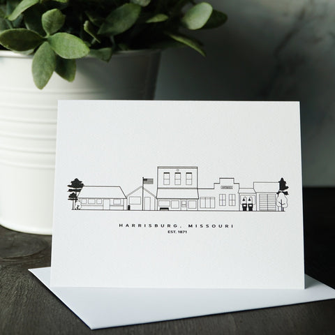 Harrisburg Cityscape Greeting Cards