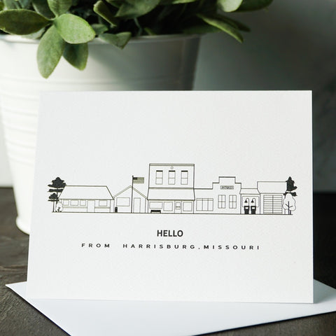 Harrisburg Cityscape Greeting Cards